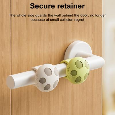 1/3 Peças Maçaneta de Porta Cogumelo Anel Amortecedor Silicone Batente de Porta Protetor de Parede Maçaneta Anel Anticolisão Maçaneta de Porta Amortecedor