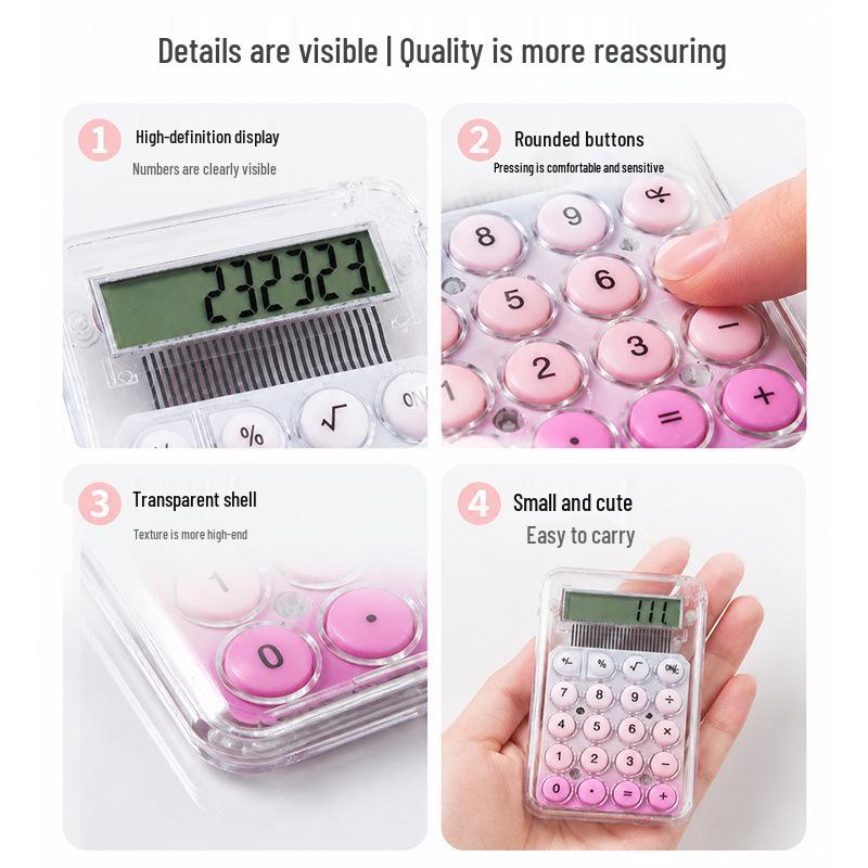 Cute Mini Calculator for Students and Office