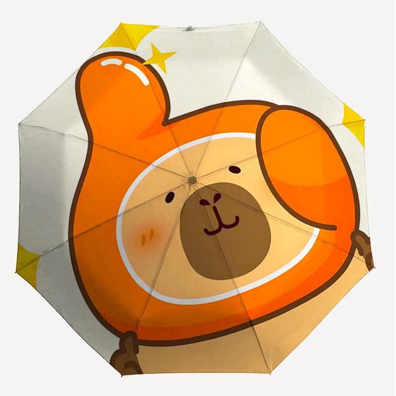 1PC Bear Thumbs Up Umbrella-8-Rib Reinforced, Automatic Open, Lightweight & Durable, Cute Fashion Accessory for Outdoor-T352