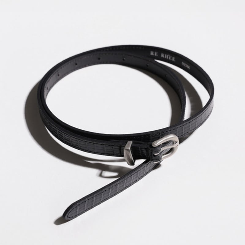 

RE RHEE КОЖАНЫЙ РЕМЕНЬ С ЭФФЕКТОМ КРАКЕЛЮРА ЧЕРНЫЙ BLACK_FREE