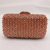 Borse da sera a forma di diamante Buste Portamonete con strass Borse a pochette in cristallo dorato Busta da sposa da donna Borsa a mano formale con pietre da sposa