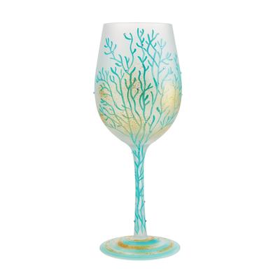 Enesco Lolita Wine Glass Under the Sea 6012482