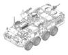 Trumpeter Scale US M1127 Stryker RV Plastic Model Model Number 07422 1/72 Kit, (Combat Vehicle)