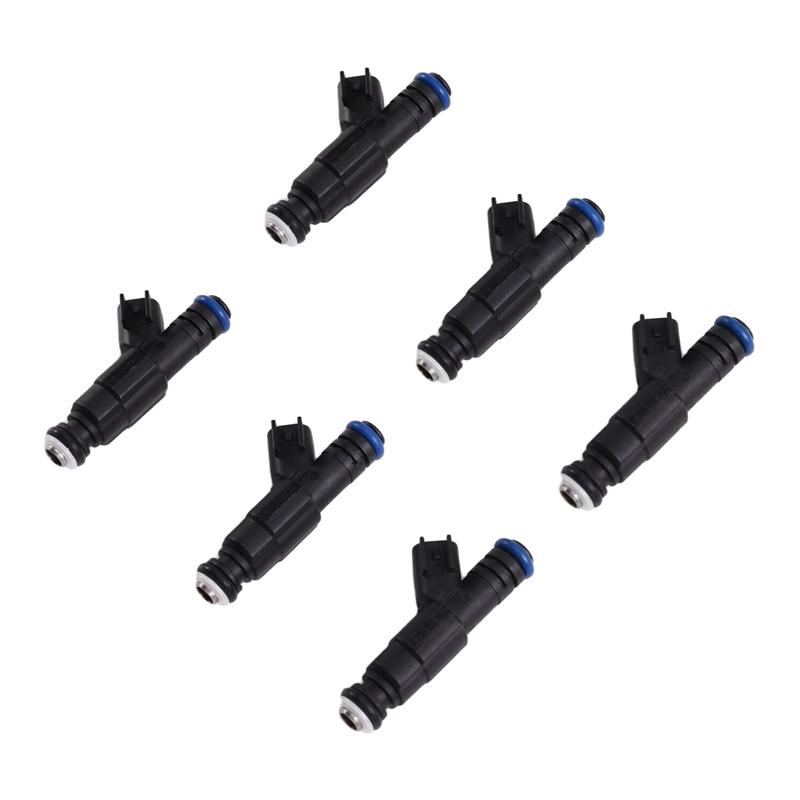 For Jeep Cherokee Grand Cherokee Wrangler 4.0L For Dodge Ram 1500 2500 3500 5.2L Fuel Injectors- 6Pcs Set 0280155784 1999-2004