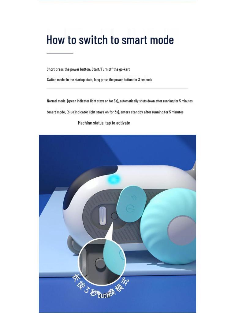 Smart Cat Racing Car Toy: Self-Entertaining Remote Control with Gravity Mouse Stick for Cats