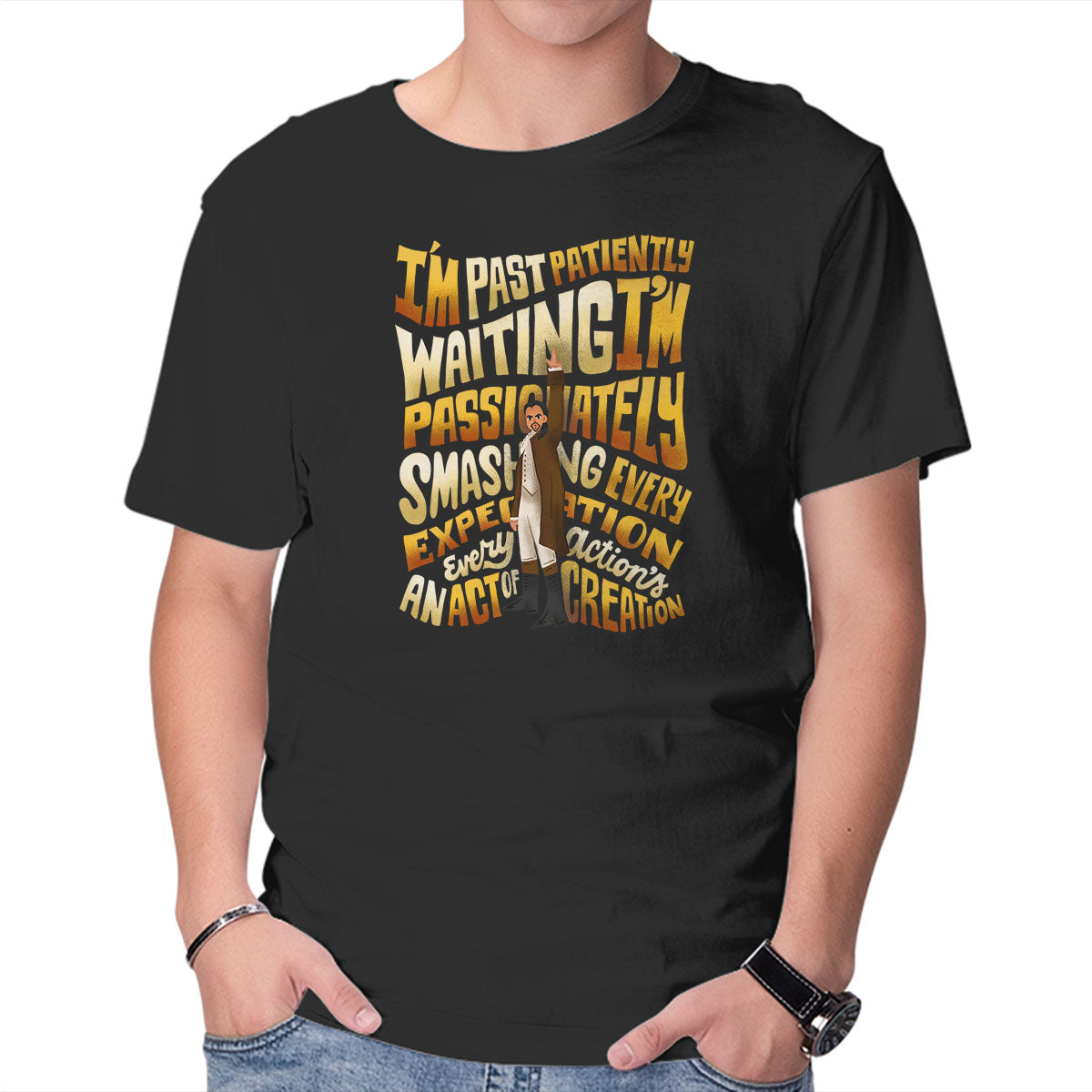 Unisex Crew Neck T-Shirt Smashing Every Expectation Graphic Short Sleeve Casual Tee S