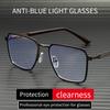 Luxury-light Metal Texture Double-bar Frame Glasses - Anti-blue Light - Versatile For Daily Commuting6002