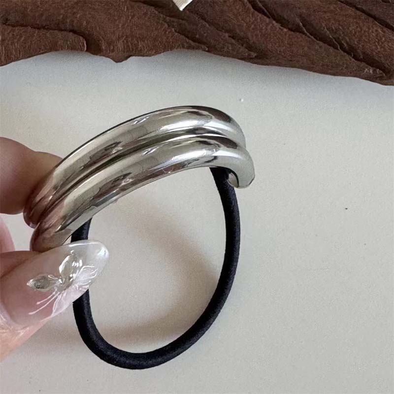 Nouveau Métal Lisse Élastique Boucle Cheveux Bandeau pour Femmes Mode Queue de Cheval Épingle à Cheveux Coiffure Accessoires Bijoux Cheveux Cadeau