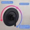 Replacement for Moen T2901BL Gibson Posi-Temp Valve Trim Kit, Matte Black