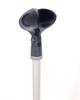 KC MCS-4400WH White Straight Microphone Stands (Set of 6) (Soft Case and Microphone Holder Included)