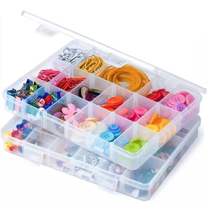 Durable Pp Plastic Organizer Box With Lidded Design Perfect For Crafts And Small Parts
