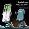 Universal Gravity Car Phone Holder with Suction Cup for Windshield, Dashboard, and Center Console.