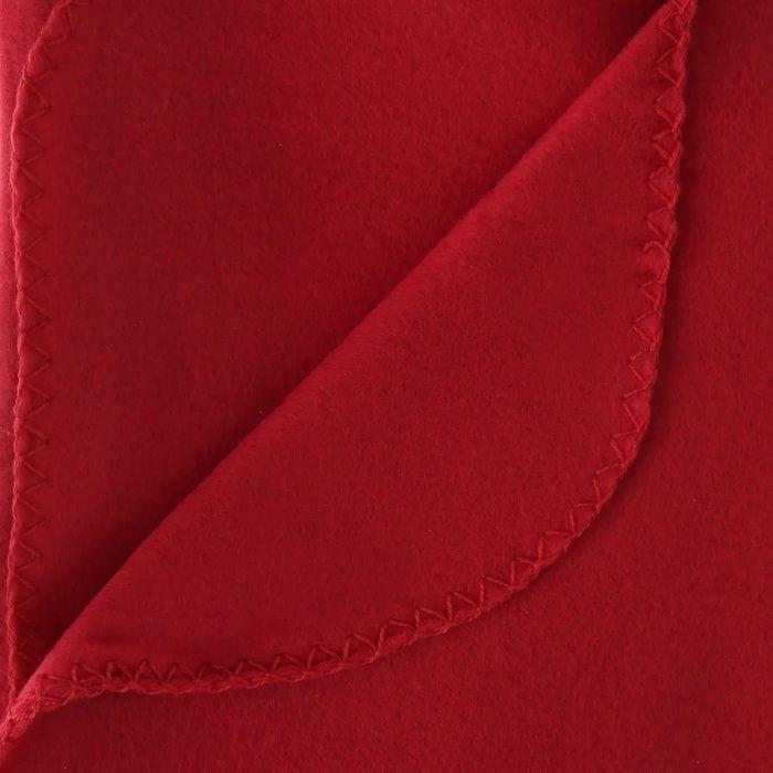 Plaid Couverture 125 X 150cm Legerete Rouge
