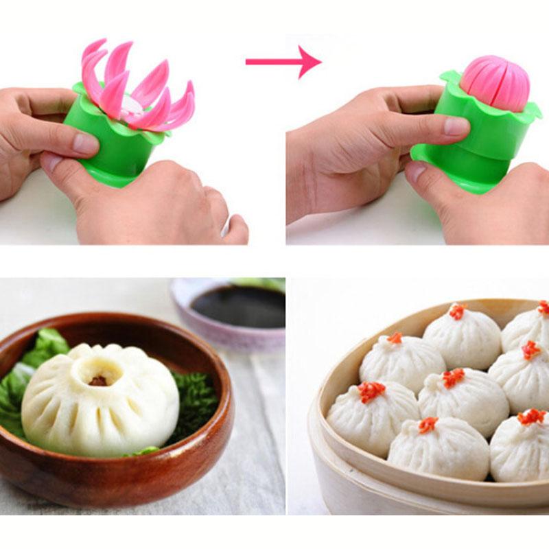 1Pcs Pastry Pie Bun Dumpling Machine Mold DIY Bun Maker Kitchen Cooking Tool Household Manual Pinching Bun Mold