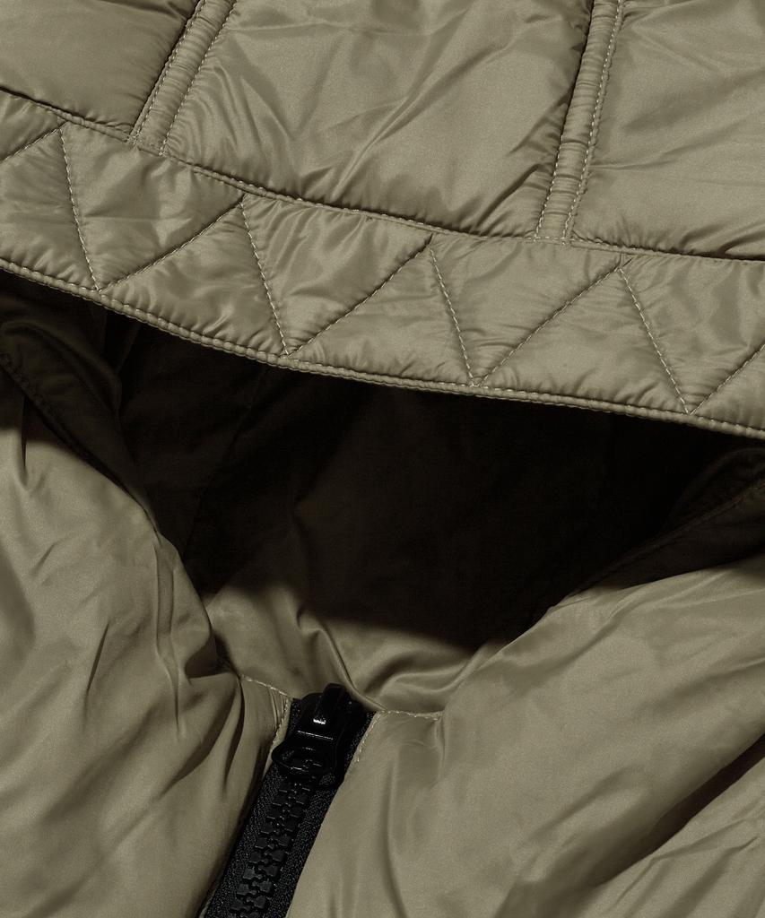 Suade Hooded Puffer Jacket [Khaki]
