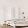 824889 vidaXL Wall-mounted Headboard White 127.5x3x90 Cm Solid Pine Wood