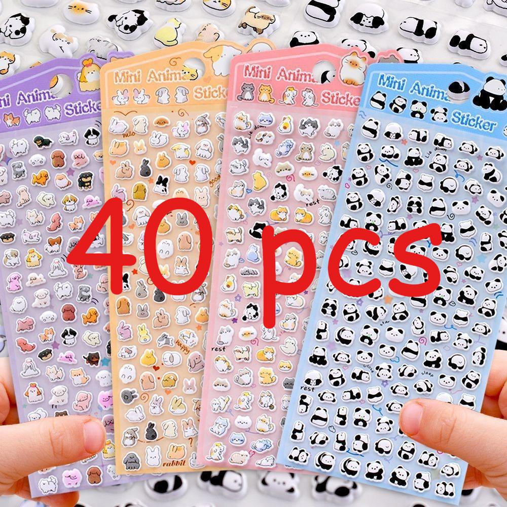 Mini Animal Cute Sticker Set: Multiple Adorable Patterns for Journal Decoration & Kids' Reward Stickers
