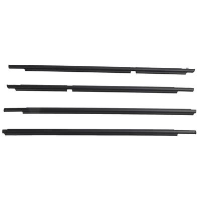 4PCS Outer Door Window Weatherstrip 68161 35060 Rubber Window Moulding Trim Replacement for Toyota 4Runner 2003 To 2009