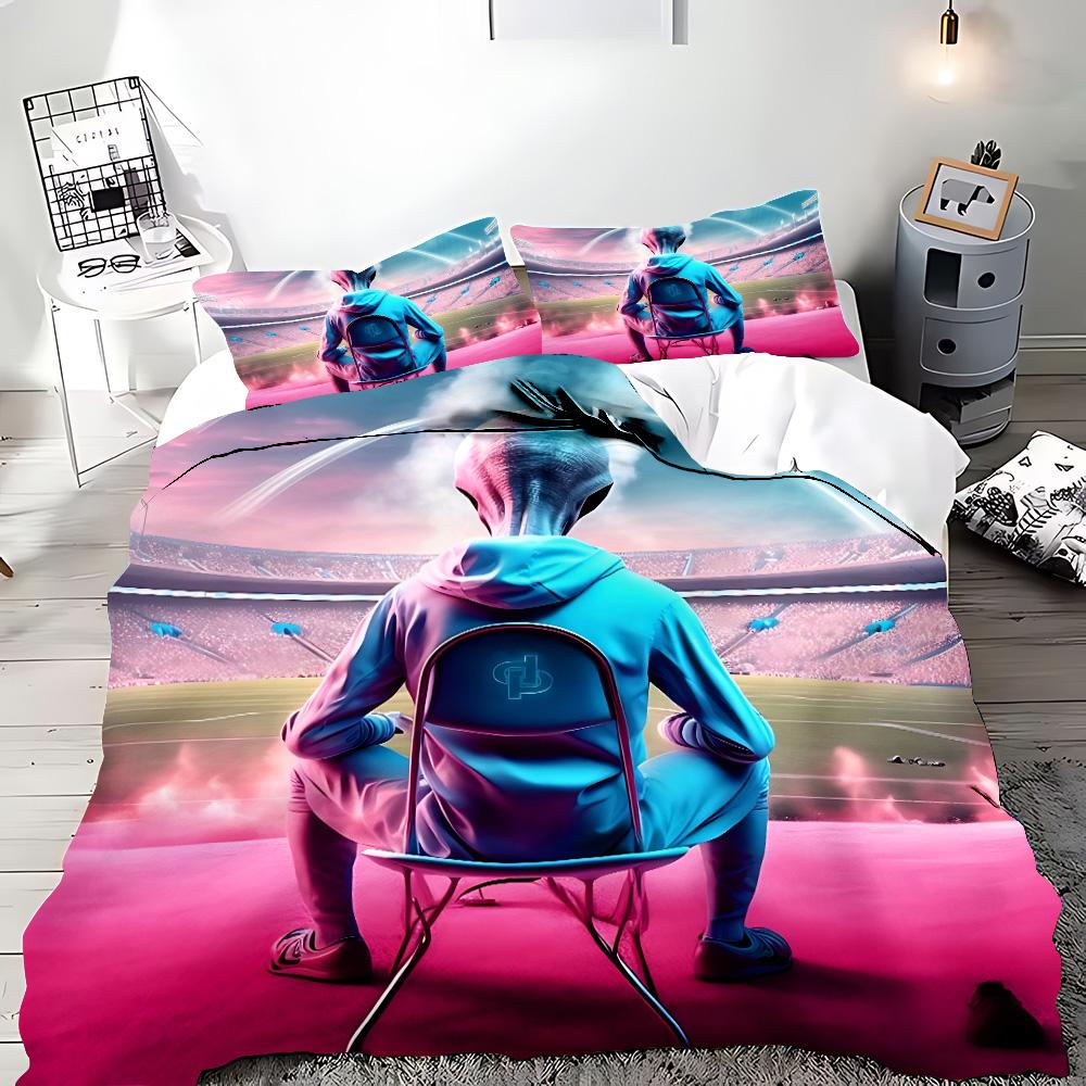 Raper JuL C'est Pas Des Lol Duvet Pilowcase Beding Set Adult People Boy Girl Bedrom Decoration Children Single Double Large Sized Dimensions