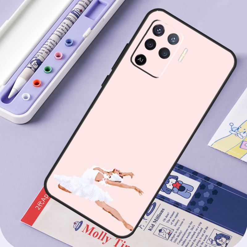 

Swan Dance Ballet For Oppo A96 A76 A16 A94 A74 A54 A15 A18 A38 A58 A78 A98 A40 A60 A80 A57 A17 A77 A5 Pro Case OPPO A76