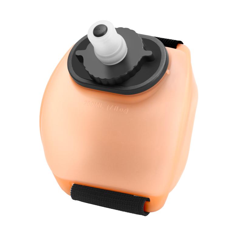 Cycling Wrist Water Bottle Silicone Portable Marathon Hydration Pack Hiking Bike Water Bottle Outdoor Sports Running Camping