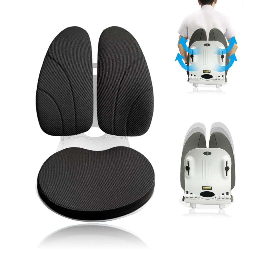 FoKon Office Chair and Gaming Chair Posture Correction Lumbar Support Prevents Back Pain During Desk Thick Memory Foam Seat Suitable for Sofa Pad