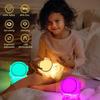 Astronaut Silicone Night Lamp for Kids | RGB Color-Changing LED Bedside Light with Touch Control & 8 Lighting Modes | Rechargeable Nursery Lamp