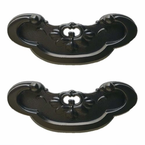 

Japanese-style Handle, Hanabishi Wood Claw, Antique Color, Large [Mounting Pitch: 63mm], Set of 2, Made in Japan