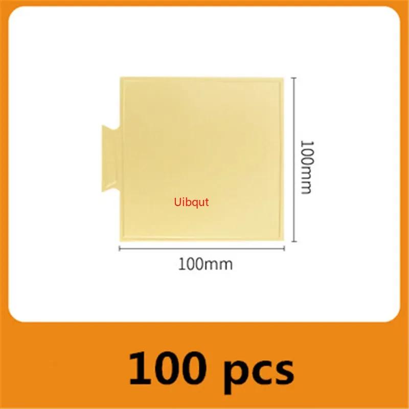 100ks/set Zlatá stříbrná Mousse Mat Spodní Pěna Dort Základní desky Papírová deska Tvar Dezertní tác Vánoční dort Dekorace Pomůcky