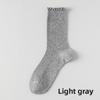 5 Pairs of Female Spring and Summer Thin Agaric Lace Sweat Absorbing Breathable Boneless Long Tube Pile Socks