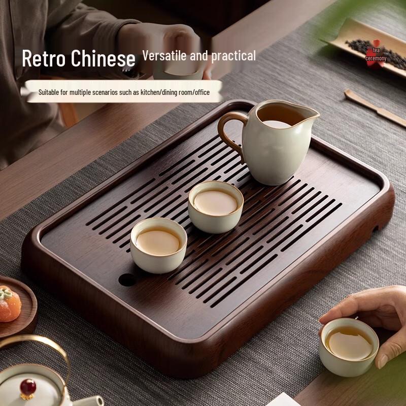 Harmony Series Bamboo Double-Layer Tea Tray