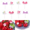8 Pcs Kids Fruit Picks Needle Stick Toothpicks Mini Creative Fruit Cake Dessert Food Forks Lunch Box Decor Bento Accessories