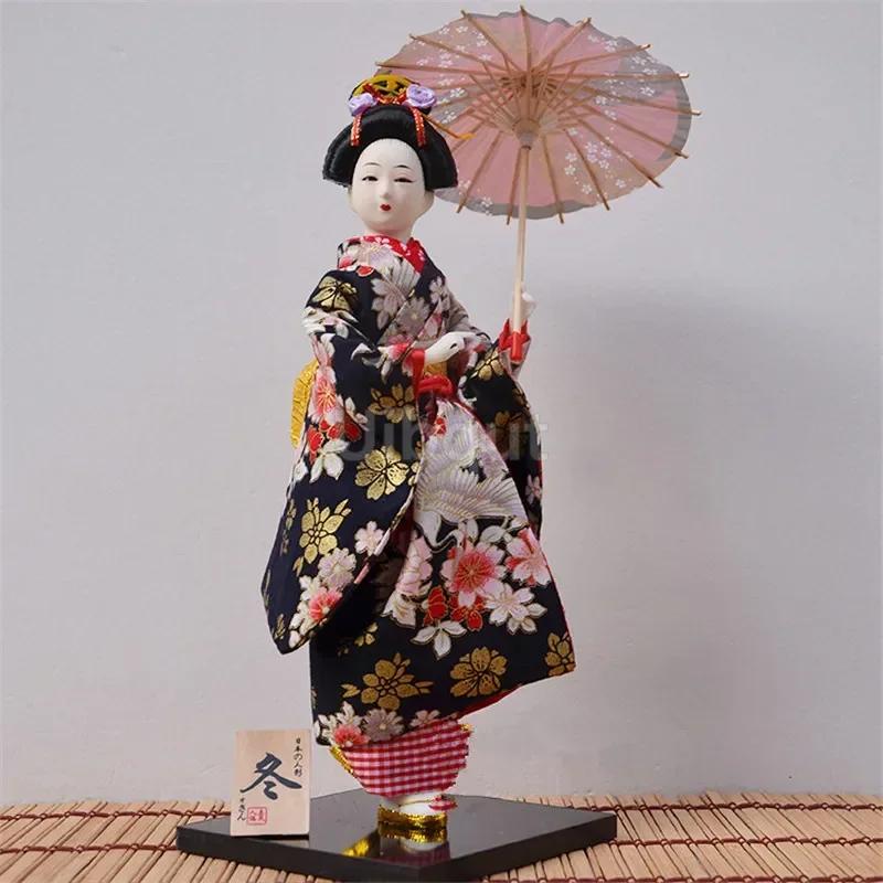 Geisha Japanese Kimono Doll Puppet Seafood Sushi Shop Restaurant Decorate Tool Cute Toy Embellishment Ornaments Gift Crafts 1-28