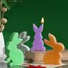 Rabbit Shaped Candle Mold, DIY Easter Bunny Plaster Decorative Ornament Silicone Mold, Suitable for DIY, Holiday and Party Tools