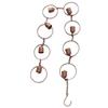 120CM Decorative Rain Chain, Bell Shaped Hanging Chime, Creates Soothing Water Sounds, for Gutter Drainage, Parks, Courtyard