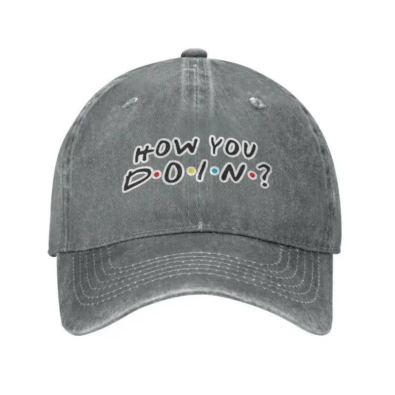 Personalized Cotton Funny Quote Friends Tv Show Baseball Cap Sun Protection Unisex Womens Adjustable How You Doin Dad Hat Spring Adjustable Cap 8Y