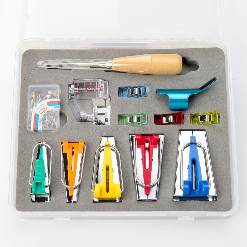 Bias Tape Maker Kit: DIY Quilting & Binding Tool Set (6-50mm)