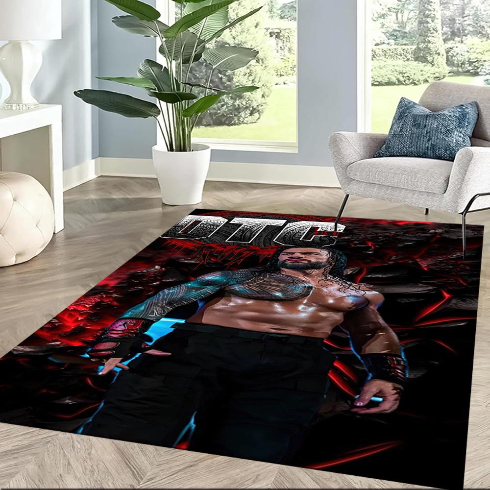 Roman Reigns2 Square Rugs Are a Great Choice for Living Rooms, Bedrooms, Home Décor, and As Gifts.