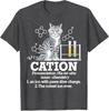 Cat Chemistry Humor Science Teacher Gift for Cat Mom Dad TShirt Funny Chemist Lover Graphic Outfit Saying Tee Short Sleeve Tops