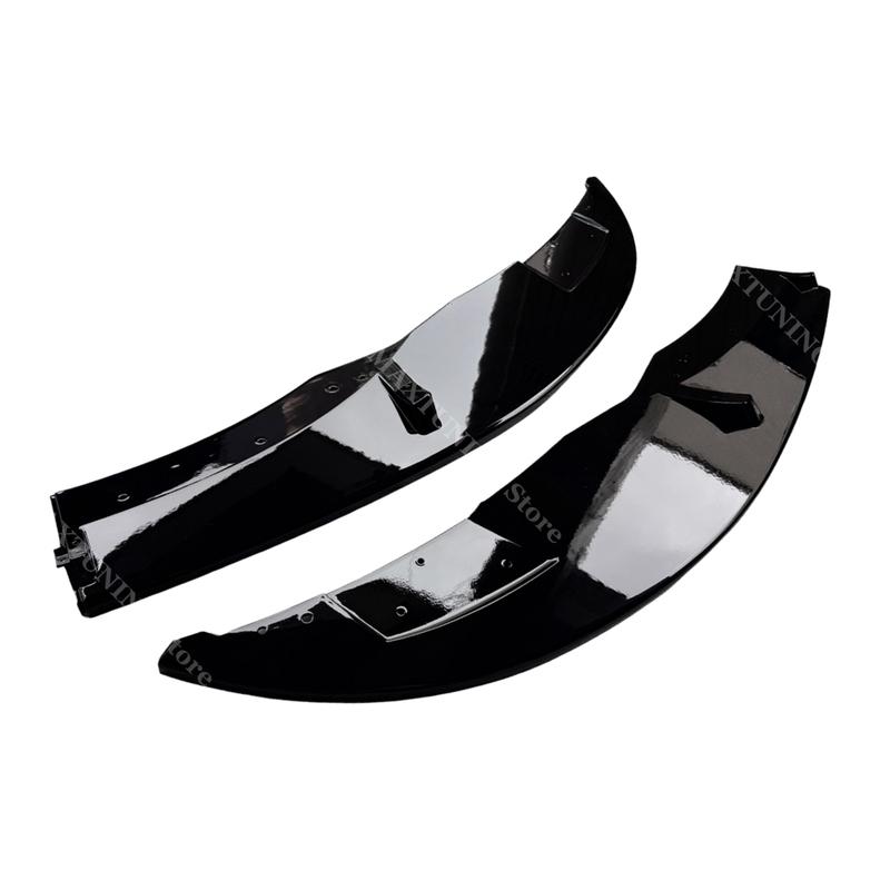 Front Bumper Splitter For BMW 3 Series E90 E92 E93 M3 2007-2013 2PCS Gloss Black Spoiler Diffuser Lip Retrofit Body Kit Tuning