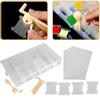 Embroidery Floss Organizer Box Milk White Cross Stitch Plastic Bobbins Manual Winding Machine