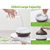 Aromatherapy Diffuser & 6 Essential Oils Set, 550ml Diffuser Ultrasonic Diffuser Cool Mist Humidifier with 4 Timers 7 Colors Lig