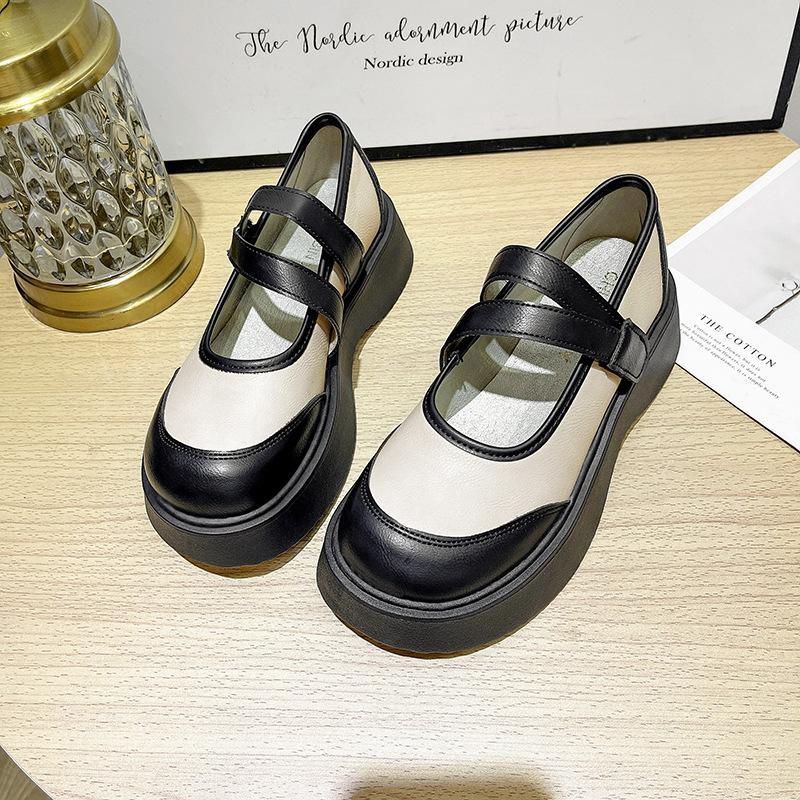 

Mary Jane women s shoes 24 years of high value new large size British style one-word buckle with versatile shallow mouth women s single shoes 41