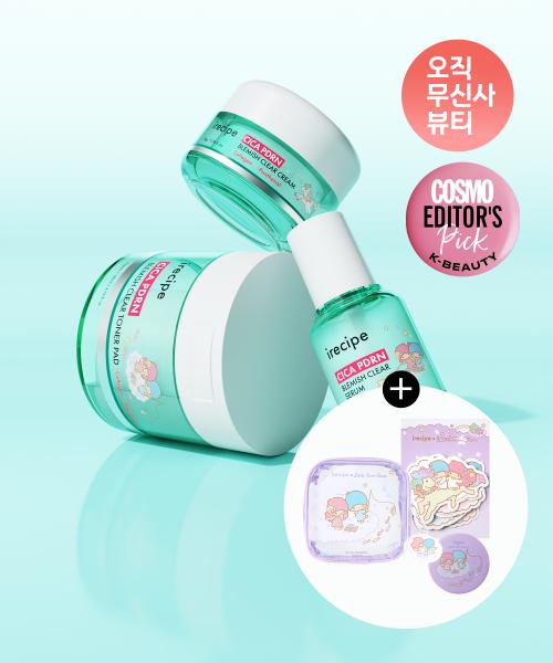 Cica PDRN Blemish Clear Set (Wrinkle Improvement Cream + Whitening Serum + Soothing Toner Pads)