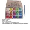 20/24 Colors Watercolor Paint Set Seamless Blending High Transparency Fine Pigment Distribution Natural Gum Portable Palette