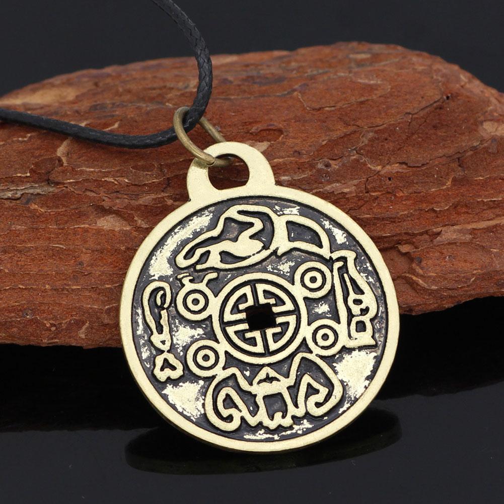 Taoism chinezesc monedă antică pandantiv colier exorcizarea femeilor monede sporind demon bani și Lu D0C3