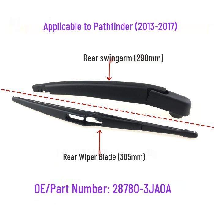 Nissan Pathfinder Rear Wiper Arm (2013-2017) OE: 28780-3JA0A