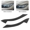 Carbon Fiber Headlight Eyebrows, Durable Protective Eyelid Trim Pair for Z4 E89 2009-2015, Premium Glossy Finish, Easy Installation, Long Life