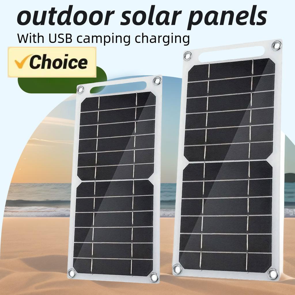 Solar Panel System 5V with USB Camping Charging Suitable for Power Bank and Mobile Phone Car MP3 PAD Charger Outdoor Battery