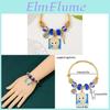 Bracelet Princesse Dessin Animé Avec Pendentif en Alliage de Zinc Pour Cadeau Décor de Voyage